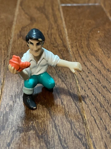 Vintage Disney The Little Mermaid Prince Eric Holding Sebastian 2” PVC Figure Cover