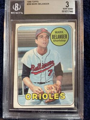 1969 Topps - #299 Mark Belanger - Image 1 of 3