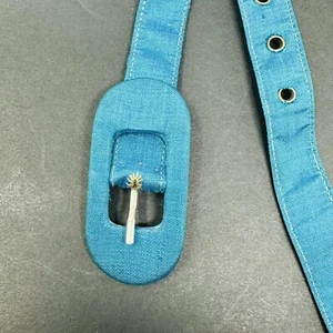Cintura vintage streetwear blu argento 29-30" M skinny - Foto 1 di 11