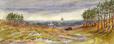 Emily Bruce, Blackmoor Church from Liphook Road, Hampshire – 1889 watercolour