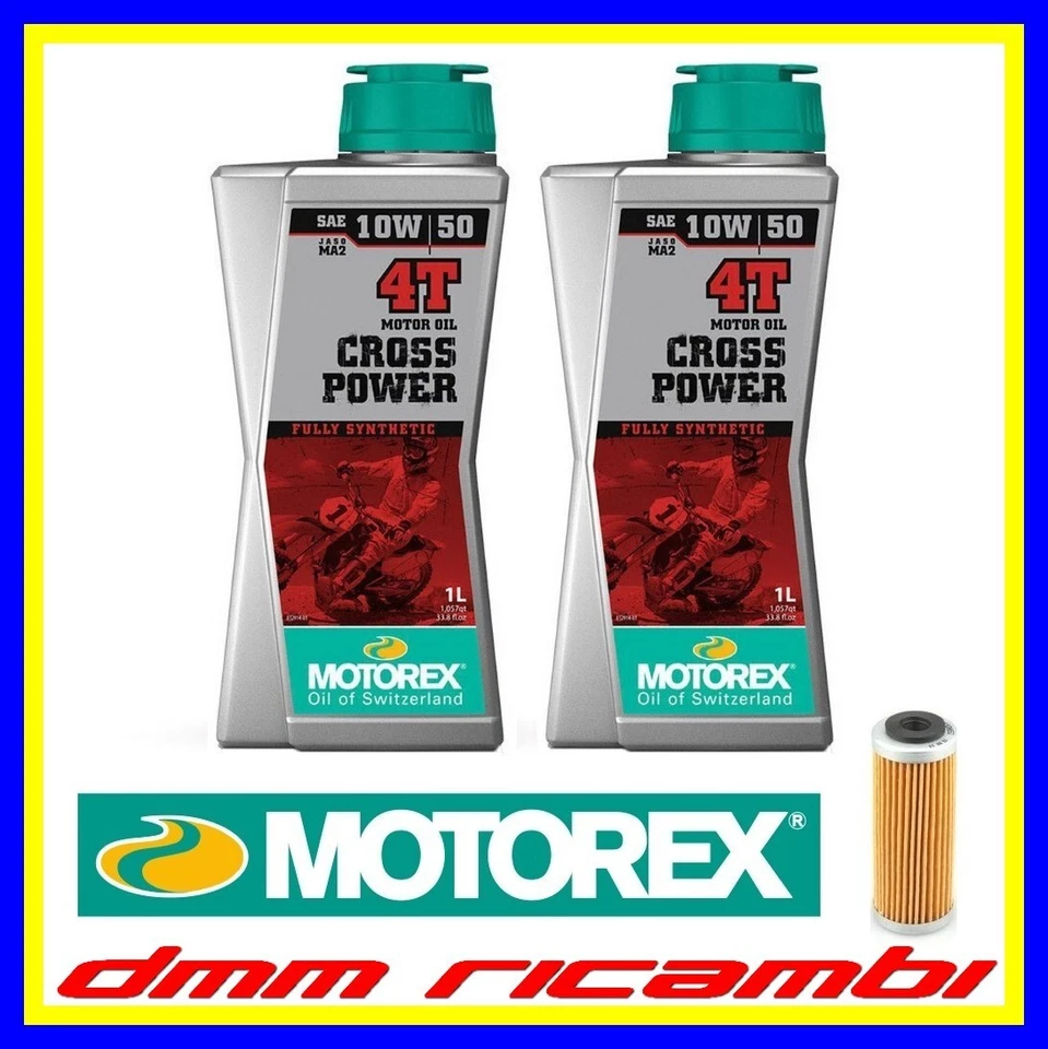 MOTOREX Cross Power 4T 10W/50 Jaso Ma 2 - Flacone 1 Ltr - 1 Pz - M308241