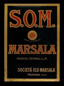etichetta originale MARSALA S.O.M. TRAPANI SICILIA - Picture 1 of 1