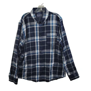 Camisa American Rag Azul a Cuadros Botón Delantero Talla XL 8723-0361 - Imagen 1 de 4