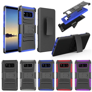 Hybrid Kickstand Belt Clip Protective Case Cover for Samsung Galaxy Note 8 - Picture 1 of 26