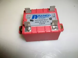 RANCO ECR 215A SOLID STATE RELAY 1/2 Hp. MODEL RE 240 D 15F - Picture 1 of 4