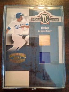 Al Oliver 2005 Donruss Throwback Threads Bat & Jersey Card #1/25 Pirates Dodgers - Picture 1 of 2