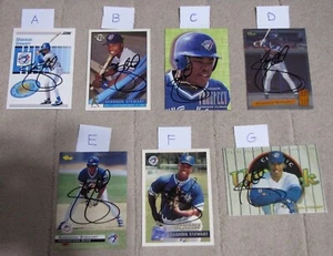 Shannon Stewart Signed Auto Autograph RC Rookie Baseball Cards (Pick Your Card) - Picture 1 of 1