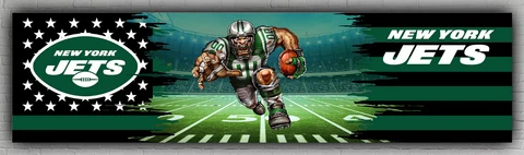 New York Jets Football Team Mascot Banner 60x240cm 2x8ft Fan Best Flag Cover