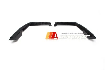 Carbon Fiber Front Side Bumper Trim Covers fits 2020-23 Toyota Supra GR A90 A91 - Image 1 of 4
