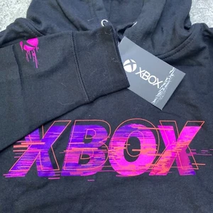 Xbox Hoodie Medium schwarz pink Grafikdruck Logo Promo Merch Gamer Neu mit Etikett - Bild 1 von 12