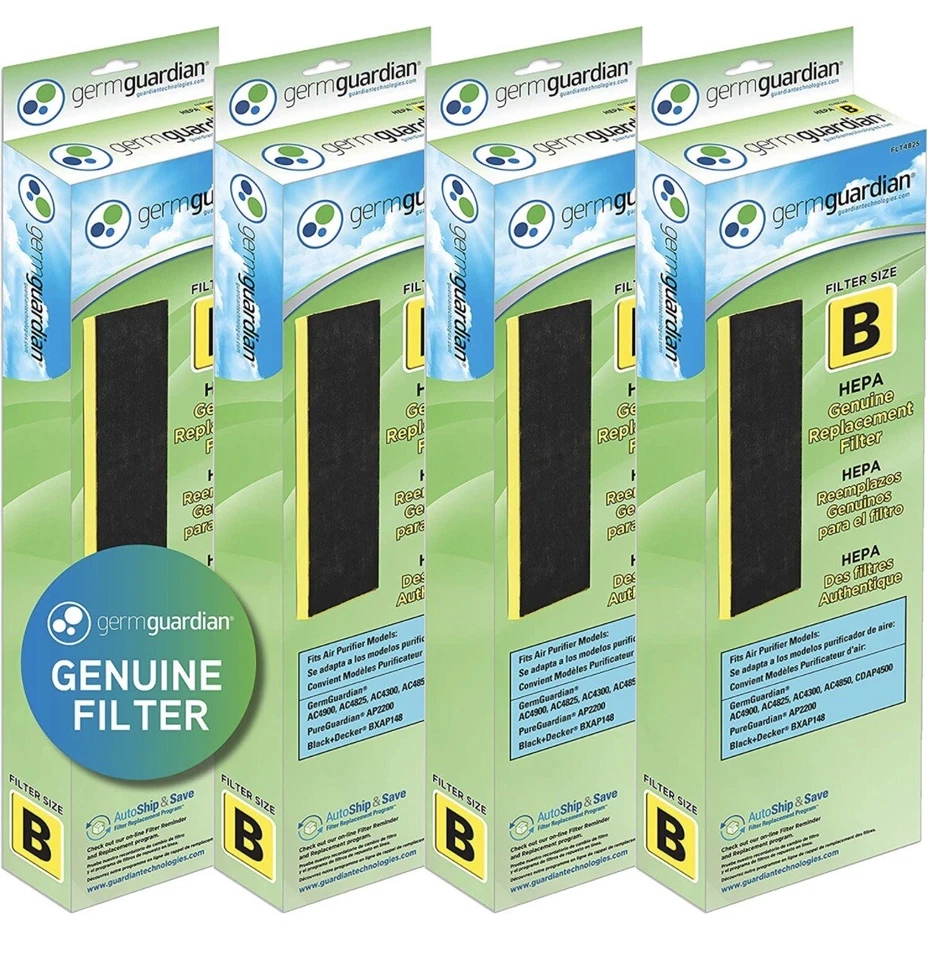 germguardian FLT4825 True HEPA Air Purifier Replacement Filter Size B