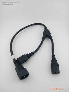 PWRY-2C13-C14-BLACK 1.0 m Y spliter cable - Bild 1 von 2