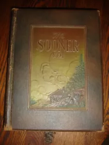 1921 ANUARIO DE LA UNIVERSIDAD DE OKLAHOMA SOONERS MAPA PAISAJE fútbol béisbol - Imagen 1 de 12