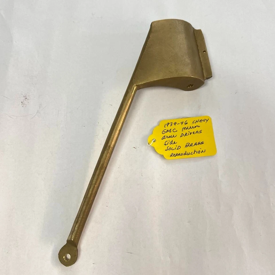 Reproducción 1939-1946 Chevy GMC Truck brazo espejo latón macizo lado del conductor Foto 1 de 4