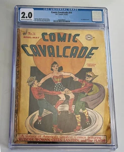 Genuine 1946 Cavalcade #14 - Wonder Woman, Green Lantern, Flash! - DC Comic Book - Picture 1 of 4