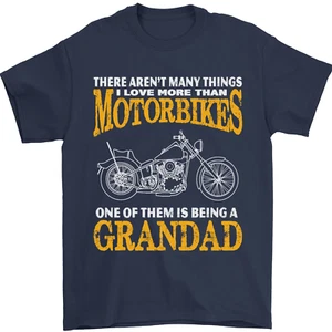 Being a Grandad Biker Motorcycle Motorbike Mens T-Shirt 100% Cotton - Picture 1 of 12
