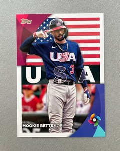 2023 Topps Baseball Series 2 Mookie Betts World Baseball Classic #WBC-6 USA
