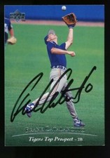 1995 Fayetteville Generals FRANK CATALANOTTO Signed Card autograph TIGERS