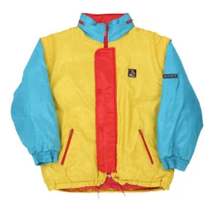 Age 12-13 Ski-Doo Ski Jacket - Large Block Colour Nylon - Picture 1 of 9