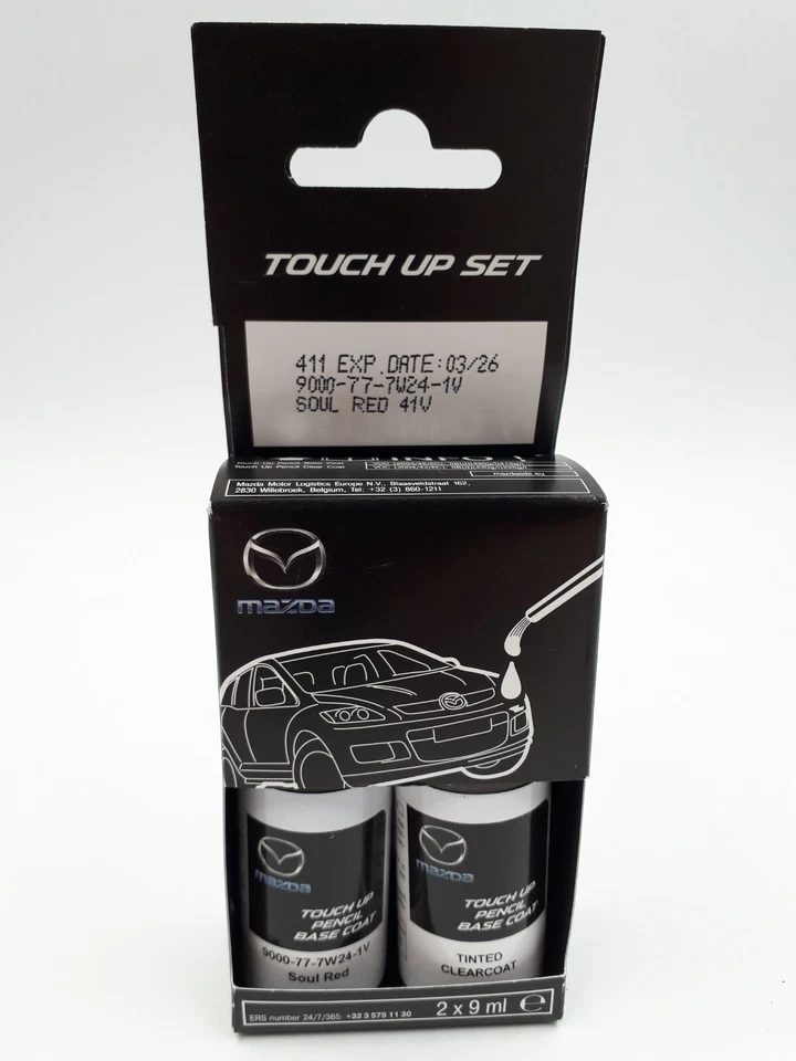 Kit de pincel de retoque original Mazda Soul Red 41V OEM part 9000777W241V - Imagem 1 de 1
