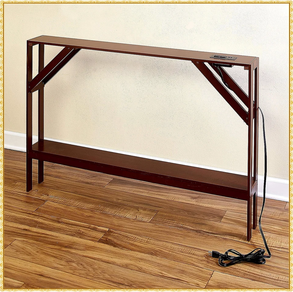 Slim Space Saver Accent Console Table Outlet USB Entryway Hallway Sofa~ 3 COLORS - Image 1 of 4