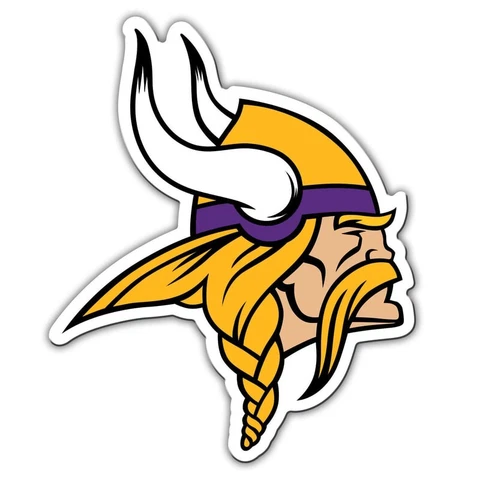 Minnesota Vikings NFL 12" Logo Team Magnet Cover