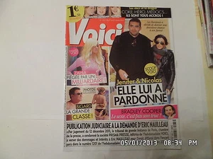 VOICI N°1263 21 JANVIER 2012 JENIFER JM BIGARD MADONNA ZAHIA KATY PERRY D50 - Imagen 1 de 1