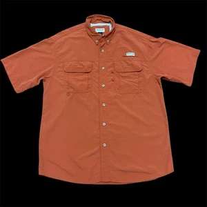 Magellan Sportswear Button-Up Shirt Fishing peach/Burnt Brick color Men Size L - Picture 1 of 10