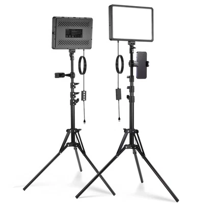 NEEWER BP300D 2-Pack LED Video Light Kit w/Stands, Bi-Color 2700K-6500K - Image 1 of 4