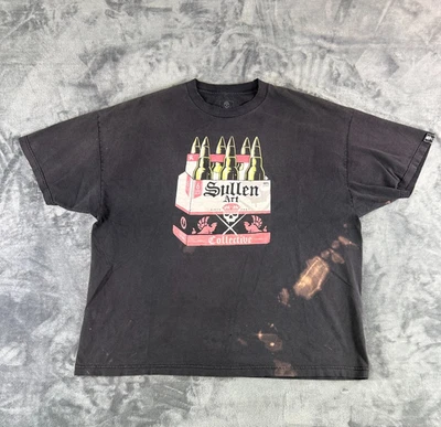 Vintage Sullen Art Collective T-Shirt 3XL Box of Bullets Graphic Tattoo - Image 1 of 4