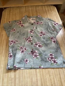Go Barefoot Hawaiian Shirt Medium - Picture 1 of 4