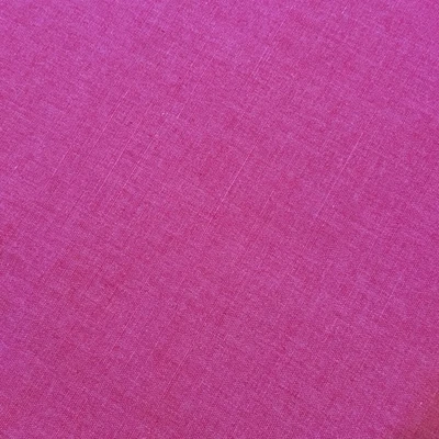 Linen Cotton Blend Solid Pink Fabric Lightweight 57” X 60” - Image 1 of 4