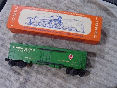 VAGÓN REFRIGERADOR REA TRENES LIONEL POSGUERRA Nº 6572 sin usar ¡BONITO! Foto 1 de 4