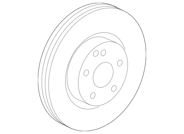 Genuine Mercedes-Benz Disc Brake Rotor 221-421-16-12-07 Foto 1 de 1