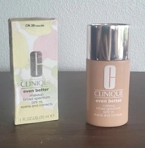 CLINIQUE Even Better Makeup Broad Spectrum SPF 15 CN 28 Ivory Damaged Box - Picture 1 of 20
