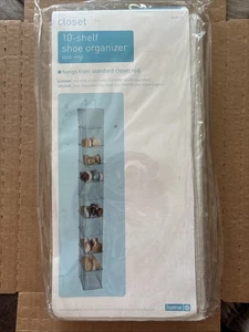 Organizador de zapatos de vinilo transparente de 10 estantes para armarios - Imagen 1 de 4