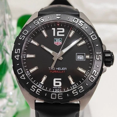 TAG HEUER Formula 1 WAZ1110 Watch Black Stainless Steel Case Rubber Strap - Image 1 of 4