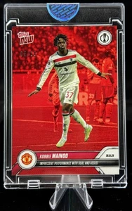 Topps Now Kobbie Mainoo 2025 Manchester United rojo 05/10 #018 - Imagen 1 de 3