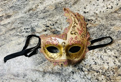 VENETIAN GIADA ONDA EYE MASK - Hand Signed, Wax Seal, Hand Made & Painted in Ven - Image 1 of 3