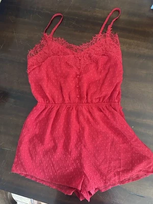 Lulus Red Women’s Romper Small - Image 1 of 4