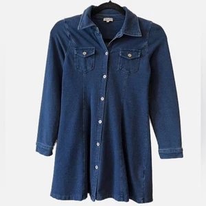 Splendid Girls Denim Shirt Dress - Picture 1 of 7