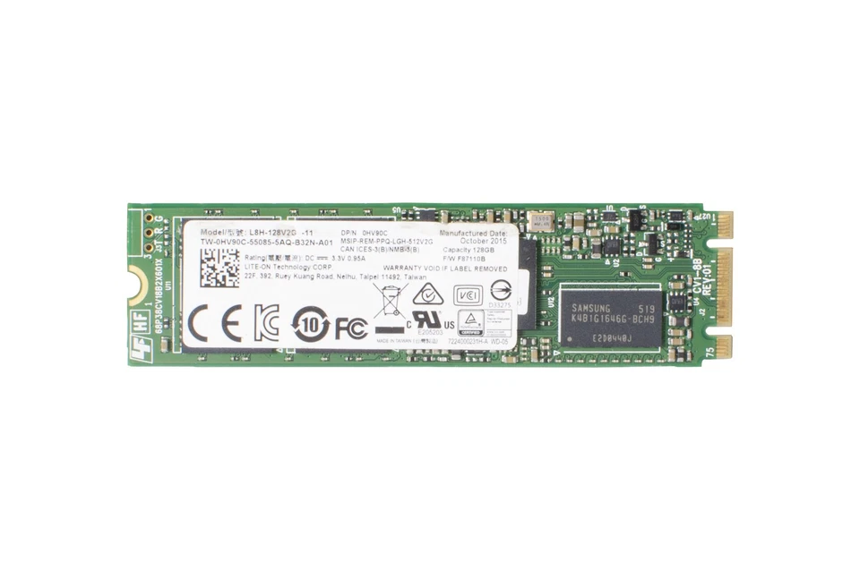 Hard Drive Dell 128GB SSD SATA 6G M.2 MLC HV90C - Bild 1 von 1
