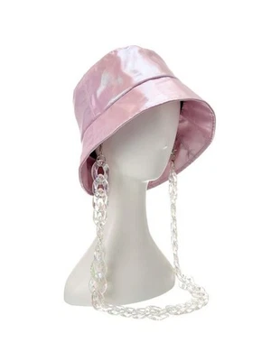 Eugenia Kim Yuki Chain Hat One Size Pink NWT - Image 1 of 4