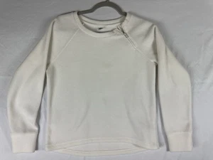 Old Navy Sweater Ivory 1/4 Side Zipper XL Size 14 Girls Child Kids - Picture 1 of 4