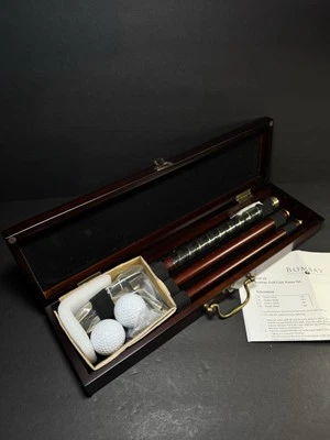 Bombay Executive Travel Mini Golf Putter Set with Cherry Wood Case Portable - Image 1 of 4