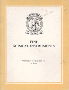 CHRISTIE'S Violine Violoncello Schleife Musikinstrument Katalog 80 Maggini Gagliano - Bild 1 von 1