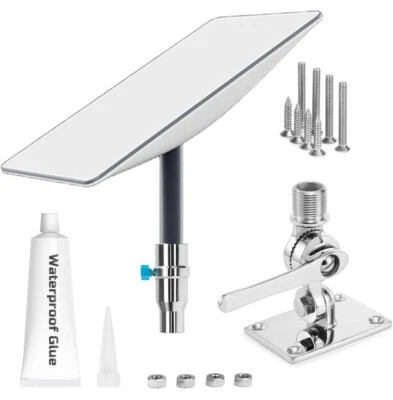 Soporte de poste Starlink ajustable de acero inoxidable 316 para barco yate RV marina Foto 1 de 4