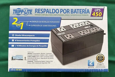 Eaton Tripp Lite Series Standby UPS 450VA 255W - 8 5-15R Outlets, 120V, 50/60 Hz - Image 1 of 4