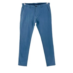 DEVRED 1902 Mens Blue Slim Fit Chino Trousers Size EUR 42 W33 - Picture 1 of 11