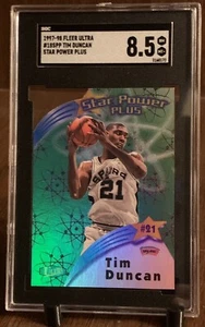 Tim Duncan 1997-98 Ultra Star Power *Plus* #18 Die Cut Rookie RC SSP SGC 8.5!!!! - Picture 1 of 1